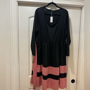 New with tags , black and pink bloom chic dress